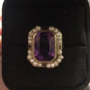 Antique amethyst ring